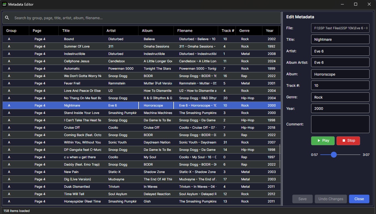 Metadata Editor